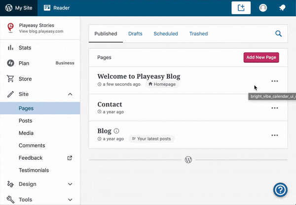 Playeasy Smart Button on Wordpress
